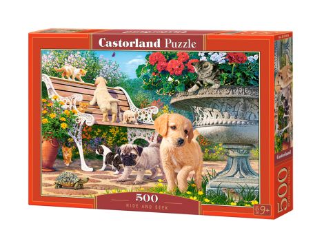 Puzzle Pieski Zabawa W Chowanego Castorland 500el