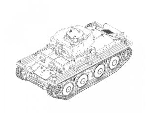 Model Czołgu German SD Kfz 171 PzKpfw Ausf A Hobby Boss - image 2