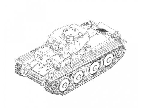 Model Czołgu German SD Kfz 171 PzKpfw Ausf A Hobby Boss - 2