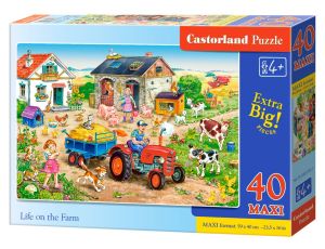 Puzzle Życie Na Farmie Castorland 40 maxi