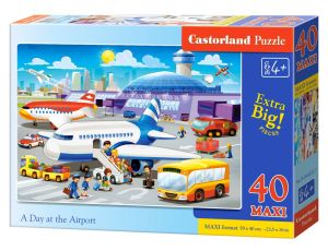 Puzzle Dzień Na Lotnisku Castorland 40 maxi