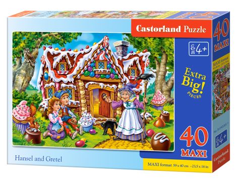 Puzzle Jaś I Małgosia Castorland 40 maxi