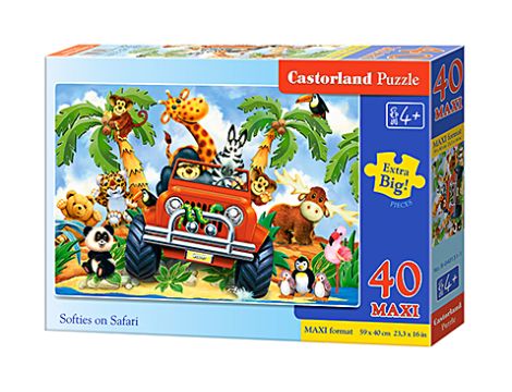 Puzzle Podróż Przez Safari Castorland 40 maxi