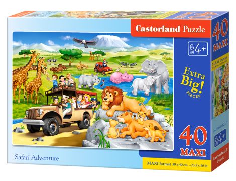 Puzzle Przygoda Na Safari Castorland 40 maxi