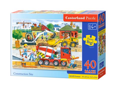 Puzzle Plac Budowy Castorland 40 maxi