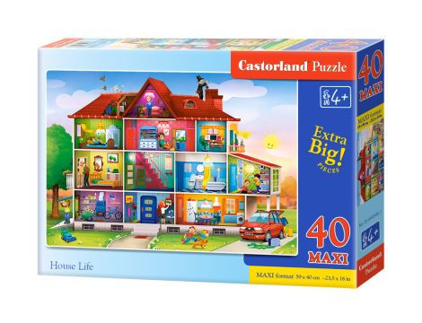 Puzzle Życie W Domu Castorland 40 maxi