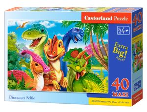 Puzzle Dinozaury Selfie Castorland 40 maxi