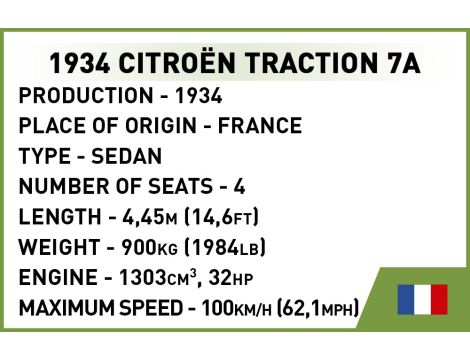 Klocki Citroen Traction 1934  7A COBI - 6