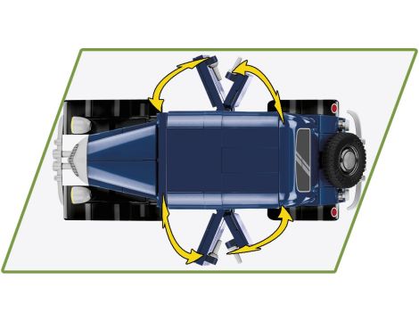 Klocki Citroen Traction 1934  7A COBI - 9