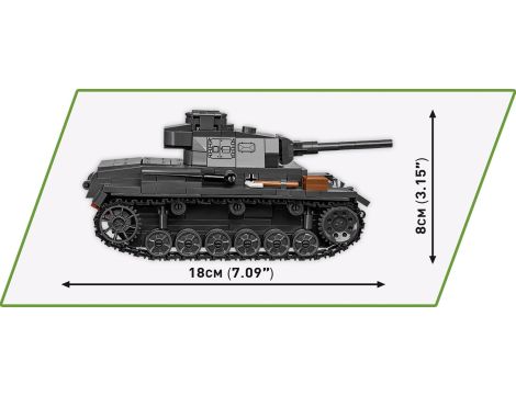 Klocki Czołg WWII Panzer III Ausf J COBI - 4