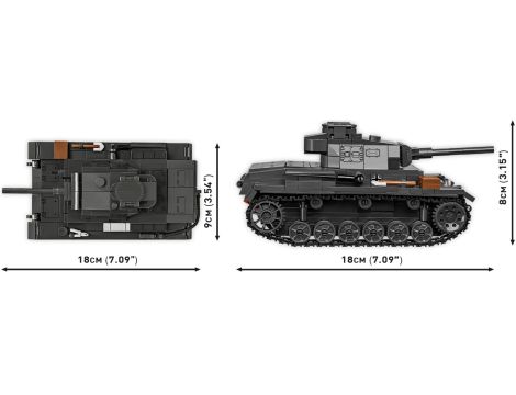 Klocki Czołg WWII Panzer III Ausf J COBI - 8