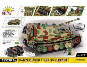 Klocki Czołg Elefant Panzerjager Tiger P COBI - image 2