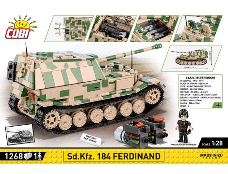 Klocki Czołg Ferdinand SD KFZ 184 COBI - 2