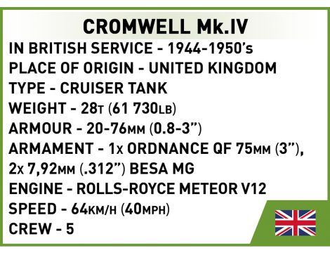 Klocki Czołg Cromwell MK IV COBI - 9