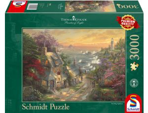 Puzzle Wioska z latarnią Morską PQ T.Kinkade Schmidt 3000el