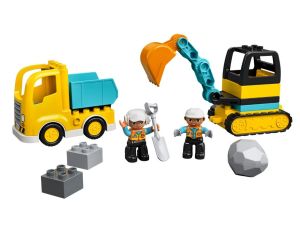 Klocki Ciężarówka I Koparka Gąsienicowa LEGO DUPLO 10931