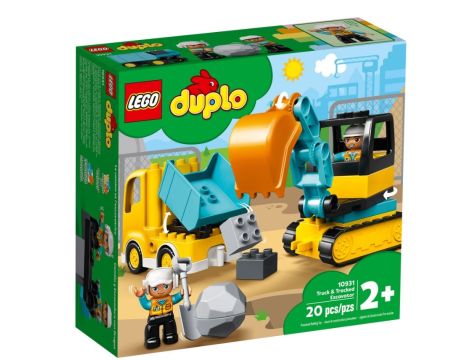 Klocki Ciężarówka I Koparka Gąsienicowa LEGO DUPLO 10931 - 2