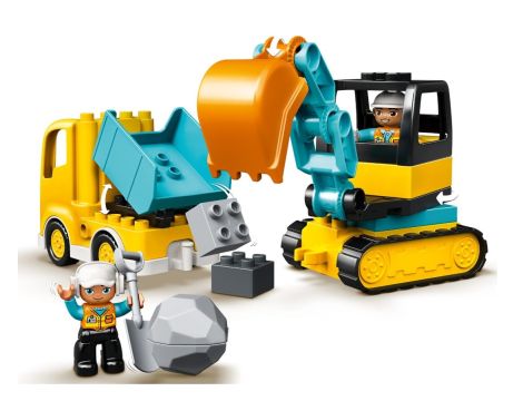 Klocki Ciężarówka I Koparka Gąsienicowa LEGO DUPLO 10931 - 3