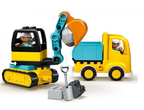 Klocki Ciężarówka I Koparka Gąsienicowa LEGO DUPLO 10931 - 4