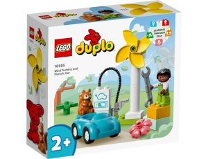 Klocki Turbina Wiatrowa I Samochód Elektryczny LEGO DUPLO