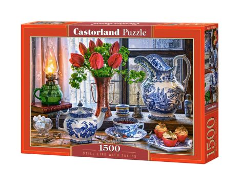 Puzzle Martwa Natura Z Tulipanami Castorland 1500el