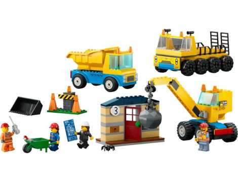 Klocki Ciężarówka I Dźwig Z Kulą LEGO City 60391 - 2