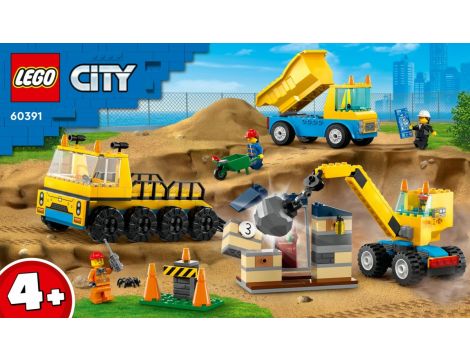 Klocki Ciężarówka I Dźwig Z Kulą LEGO City 60391 - 8