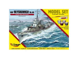 Model Okrętu ORP Błyskawica Set Mirage