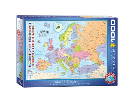 Puzzle Mapa Europy Eurographics 1000el