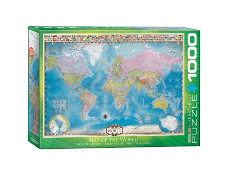 Puzzle Mapa Świata Eurographics 1000el