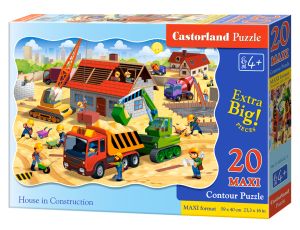 Puzzle Dom W Budowie Castorland 20maxi