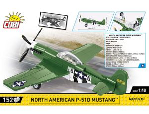 Klocki Samolot P-51D Mustang Cobi - image 2