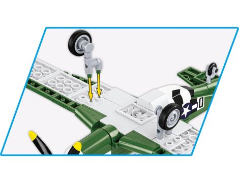 Klocki Samolot P-51D Mustang Cobi - 6