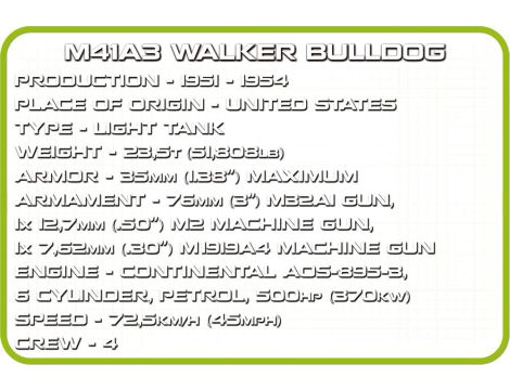 Klocki Czołg M41A3 Walker Bulldog COBI - 15