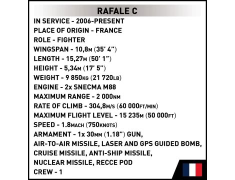 Klocki Samolot Rafale C COBI - 13
