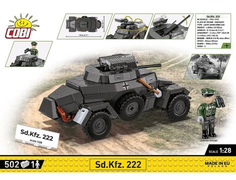 Klocki Wóż Pancerny SD KFZ 222 COBI - 3
