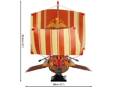 Klocki Okręt Wojenny Imperium Romanum COBI - 6