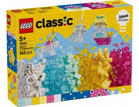 Klocki Magiczny Zestaw Z Przezroczystymi Klockami LEGO Classic 11040