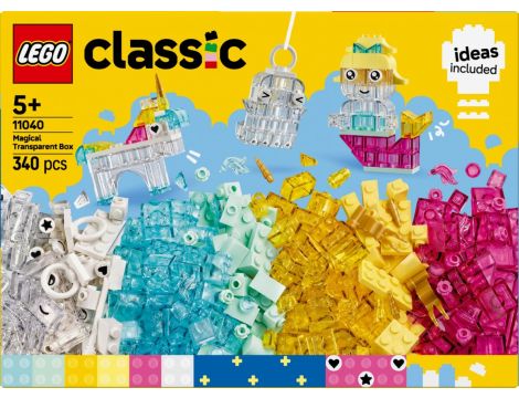 Klocki Magiczny Zestaw Z Przezroczystymi Klockami LEGO Classic 11040 - 4