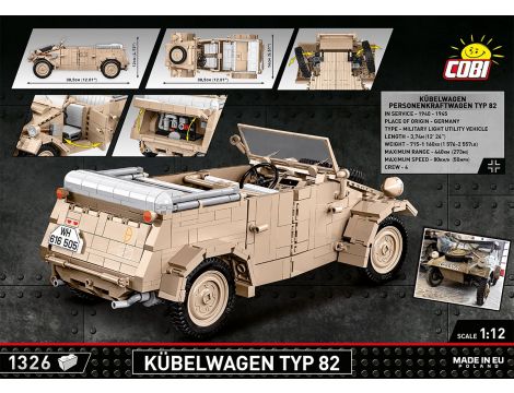 Klocki Kubelwagen Personenkraft Wagen Typ 82 COBI - 2