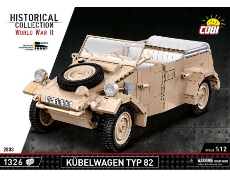 Klocki Kubelwagen Personenkraft Wagen Typ 82 COBI - 12