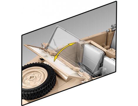 Klocki Kubelwagen Personenkraft Wagen Typ 82 COBI - 10