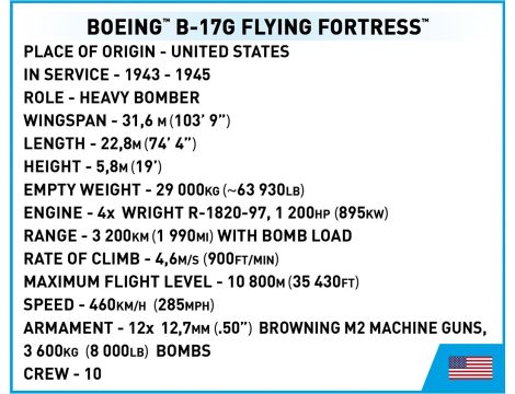 Klocki Boeing B-17G Flying Fortress COBI - 15